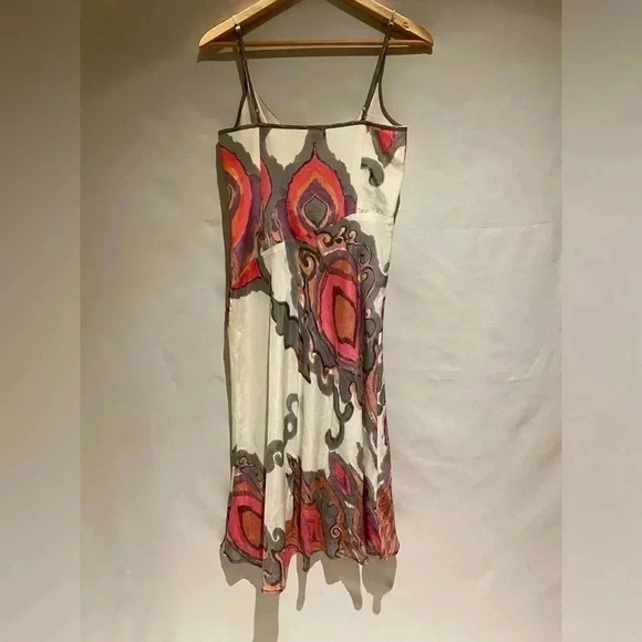 Trina Turk bias cut spaghetti strap dress, sz 6 - Picture 3 of 10